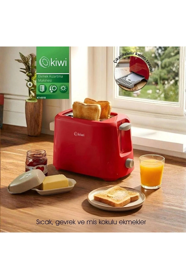 Kt-6518 Toaster Red -