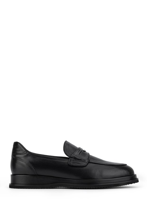 Men's Genuine Leather Black Classic Shoes