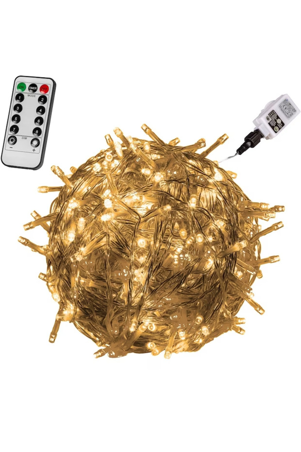 LED lights, decorative, gilded, 600 LEDs, remote control