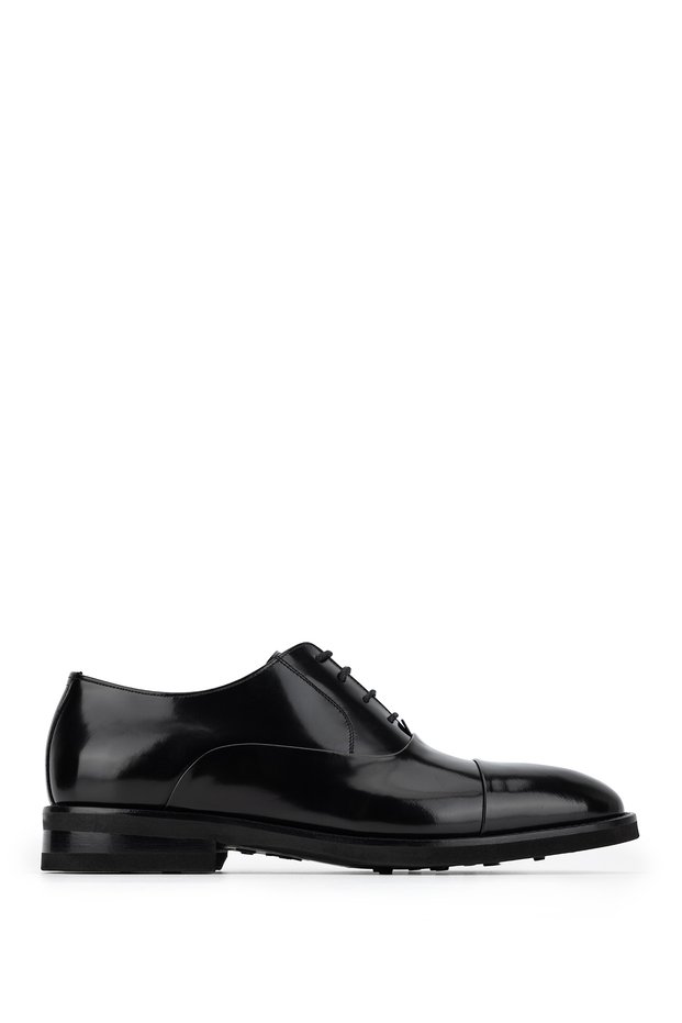 Men's Genuine Leather Black Classic Shoes