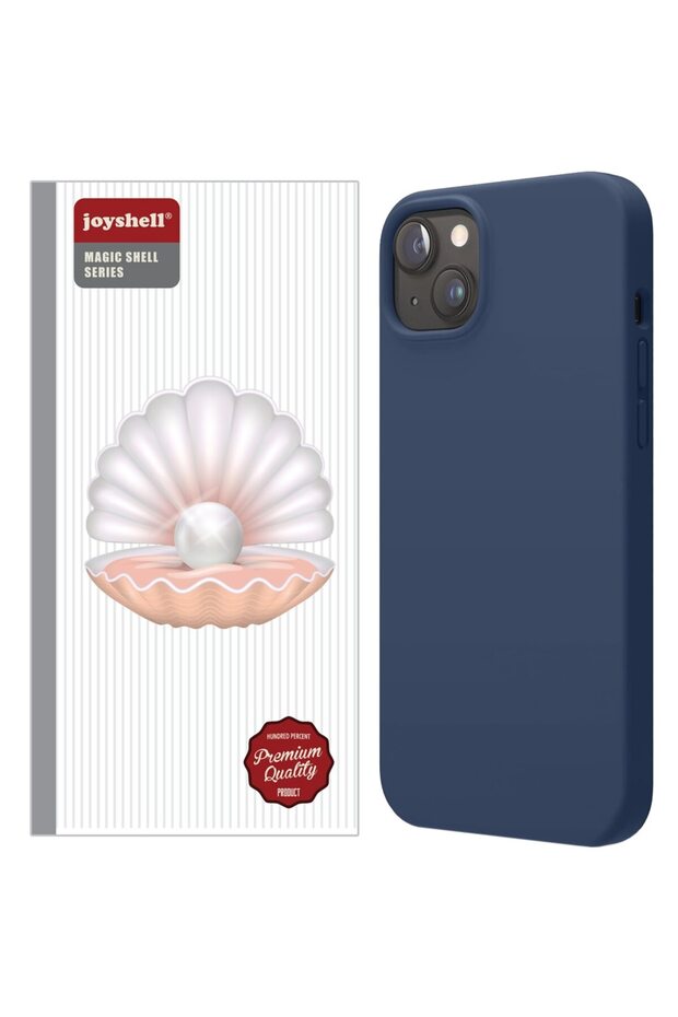 iPhone 15 Plus Case, Velvety Silicone With Microfiber, Camera Protection, Navy Blue