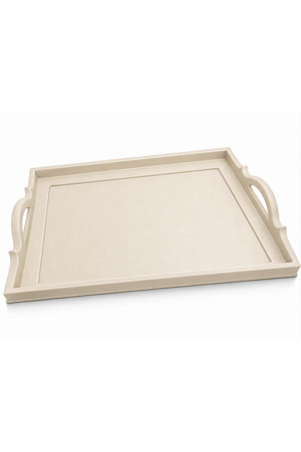 Colorido Luxury Decorative Serving Tray 38X30 cm – Stylish and Modern Design, Rectangular Presentation Tray with Handles, Coffee Tea Breakfast Serving and Organization Tray, for Home Kitchen Living Room Cafe Restaurant