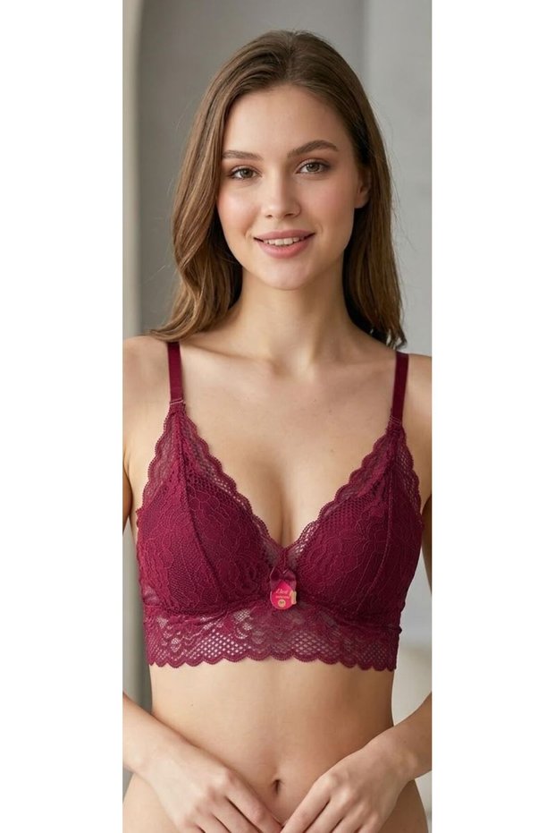 Liza Lace Hollow Cup Bralet Bra Without Underwire