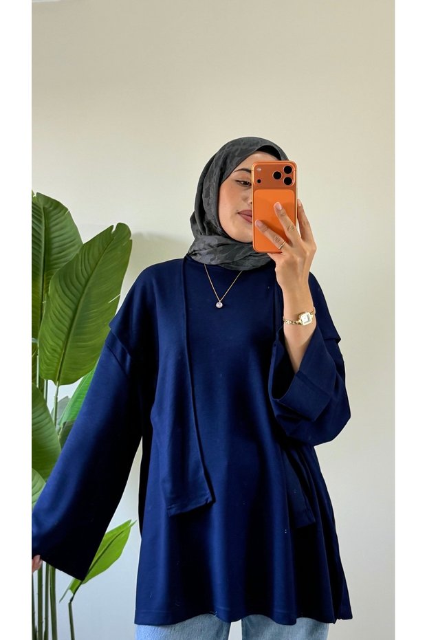 Omuz Şallı Basic Tunik