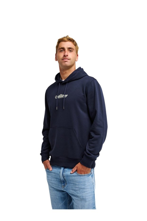 Men's Navy Blue Fineline Hoodie Sweatshirt