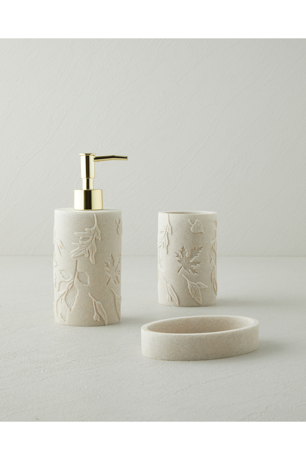 Maris Resin 3-Piece Bathroom Set Beige