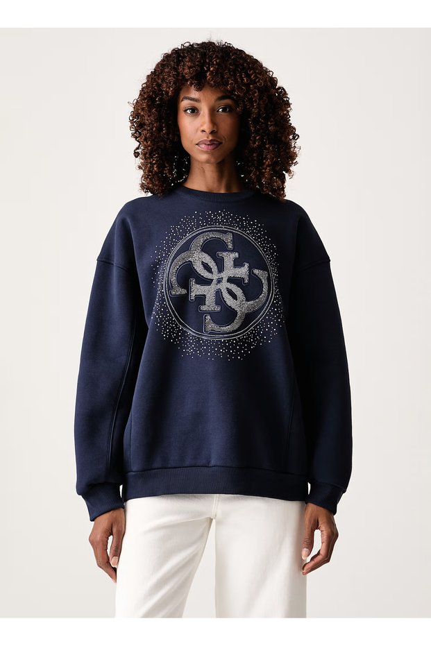 Sweatshirt, L, Lacivert