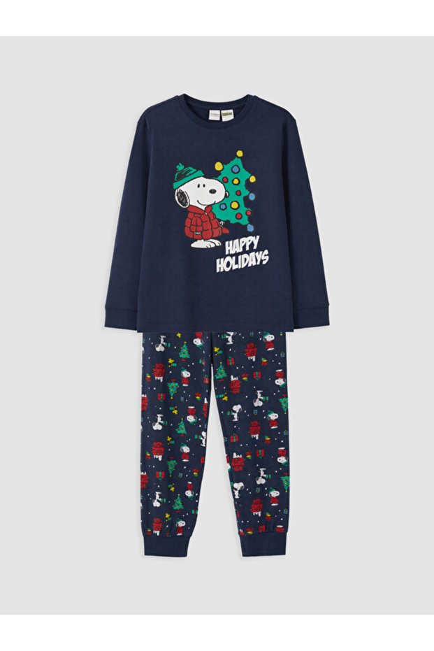 Quality Pieces from Çelebi Store Snoopy Christmas Themed Boys' Pajama Set