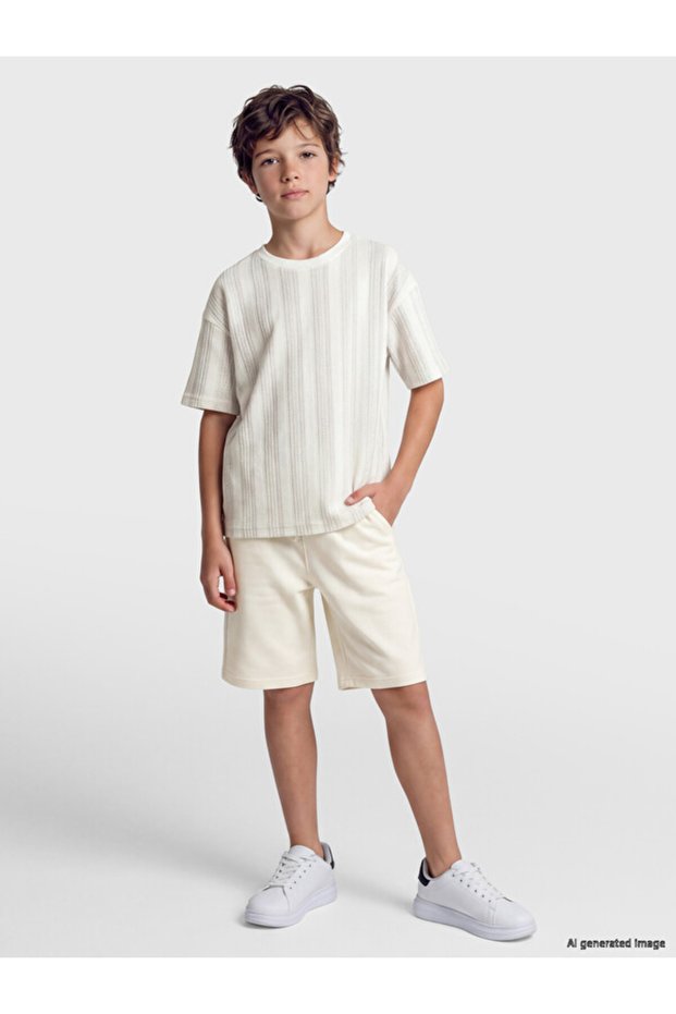 Esvab • Modern & Distinctive Textured Boys' Shorts Set