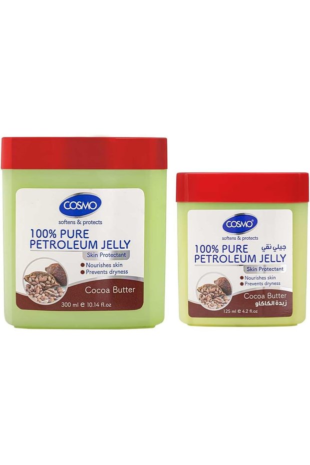 Skin Care Cocoa Butter 100% Pure Petroleum Jelly 300ml & 125ml Pack Of 2 | Deep Nourishment & Anti Aging | Non Greasy Multi Purpose Moisturizer | Deep Moisturizer & Skin Protectant