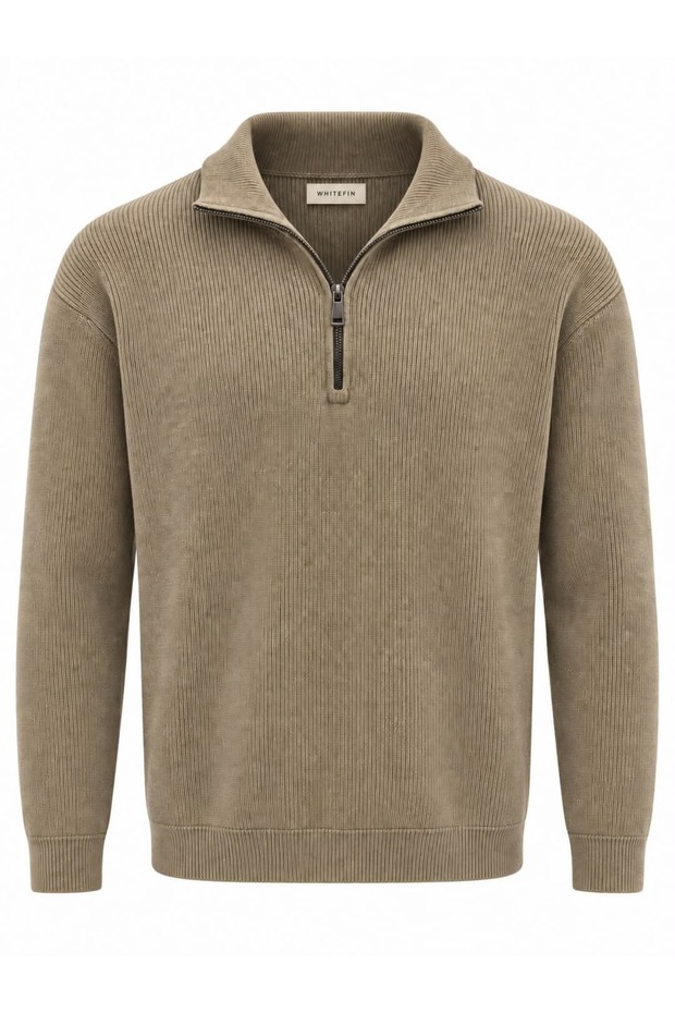 Half Zipper Knitwear Sweat