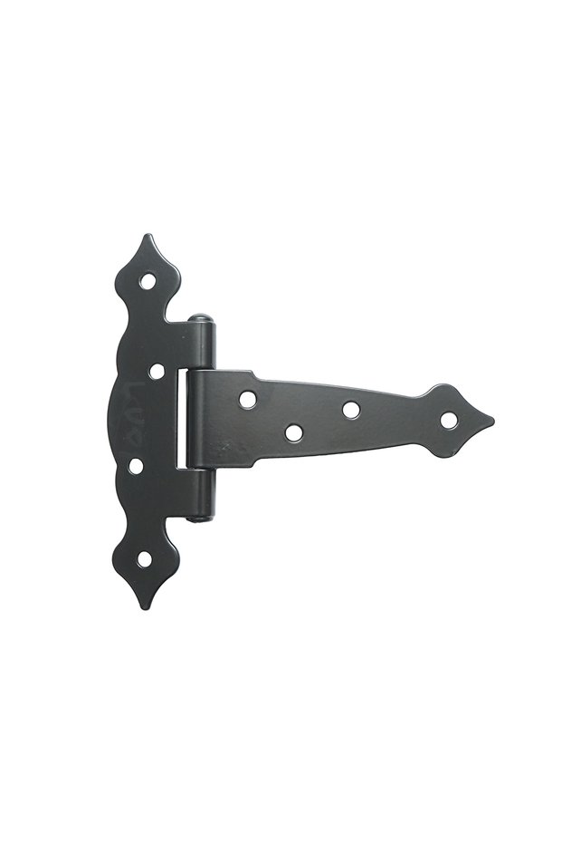 Black decorative hinge T5, 130mm