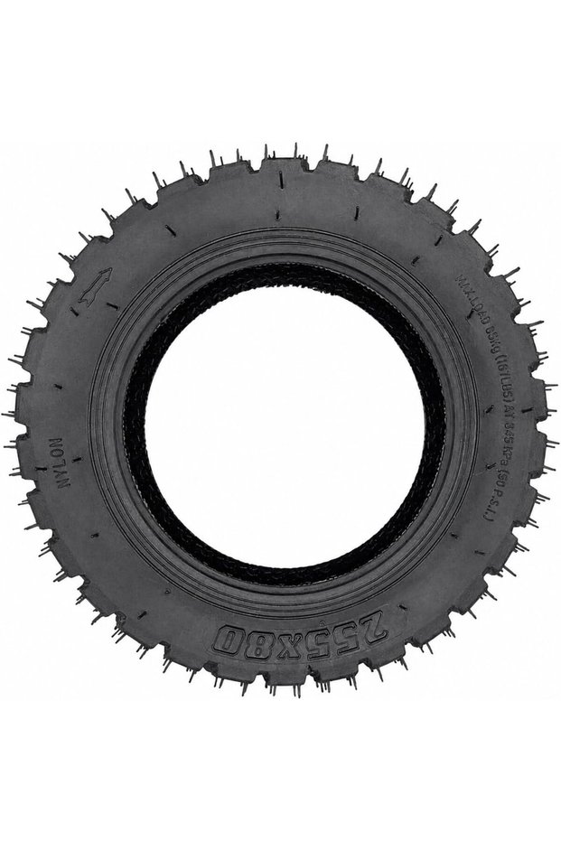 25x8-0 ATV Tire, Heavy Duty Tubeless Off-Road Pneumatic Rubber Tire, Deep Tread All-Terrain Replacement Tire for ATV, Quad Bike, Go Kart & Utility Vehicles, Black