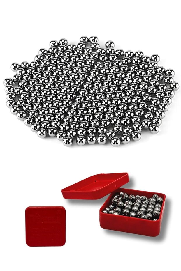 Super Steel Bicycle Bearing Balls 1/4 Inch (6.35mm) – Stainless Steel Silver – Precision Bearing Balls for Wheel Hubs, Cranksets, Sports Equipment & Industrial Use – 1 Gross (144 Pcs)