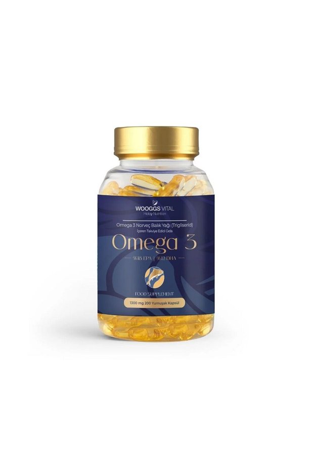 Wooggs Vital Omega 3 Norwegian Fish Oil 200 Capsules