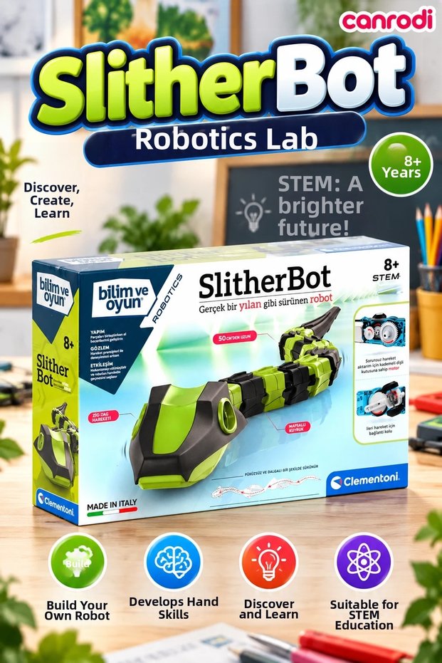 Science and Games Slitherbot Robotics Lab Reptile Robot Building Kit +8 Years