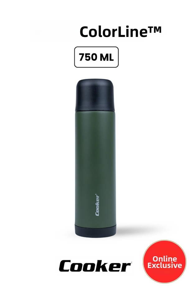 Colorline 750 ml Stainless Steel Thermos Green Ckr2022