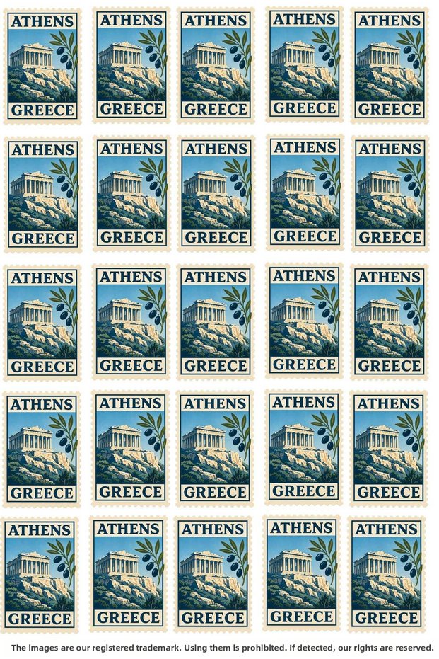 Greece Themed Sticker, Decal, Label, Agenda, Diary, Planner, Bullet Journal, Notebook