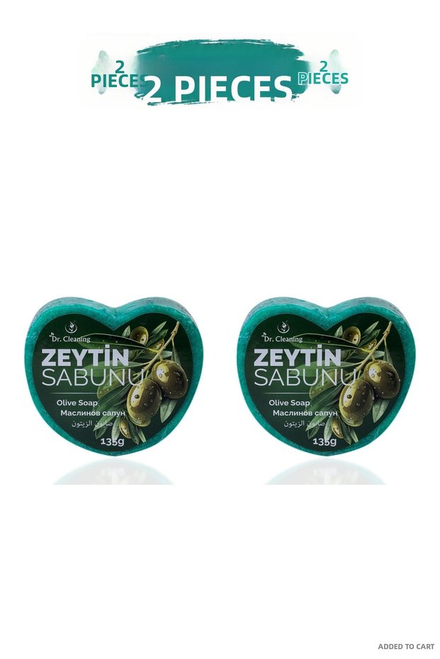 Spt-Gld - Olive Heart Sponge Soap 135 Gr - 2 Pieces (185416) Set Product