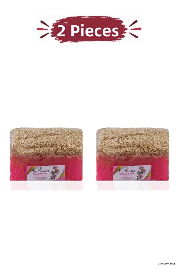 Zngzrmll - Pumpkin Fiber Rose Soap 100 Gr - 2 Pieces (154210) Set Product