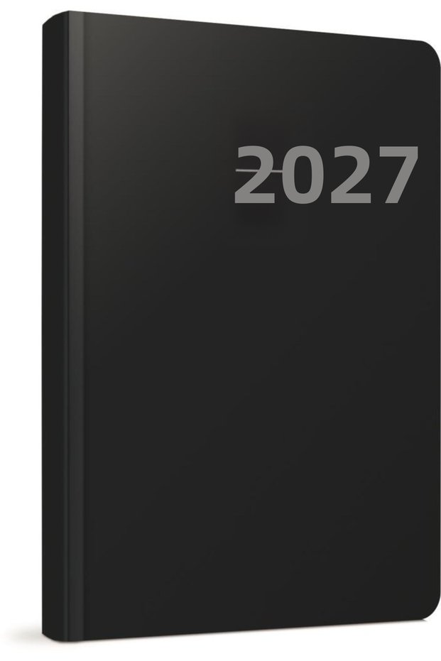 2027 Hard Cover Daily Agenda 17X24 106-Eck Black