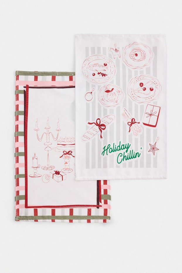 2-Piece Printed Kitchen Towel Set Tphaw27Mh00013