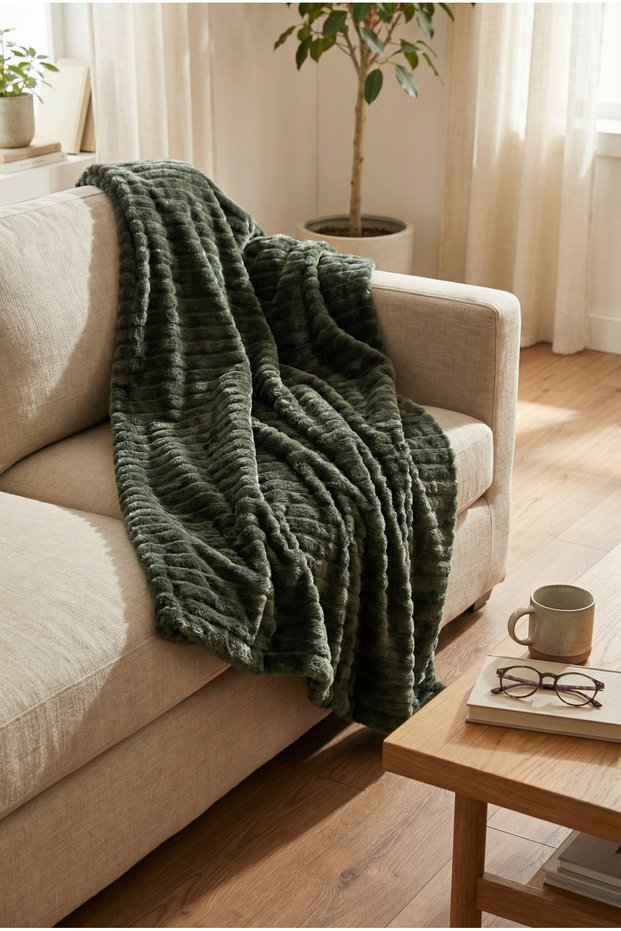Double Soft Plush Blanket Bedspread Warm and Soft 200X220