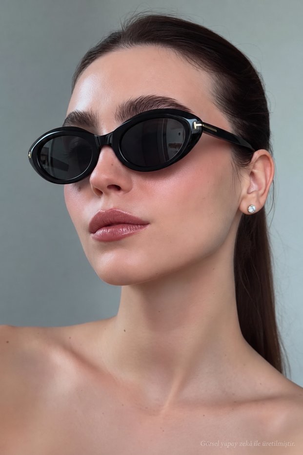 Black Women's Sunglasses Uv400 Protection