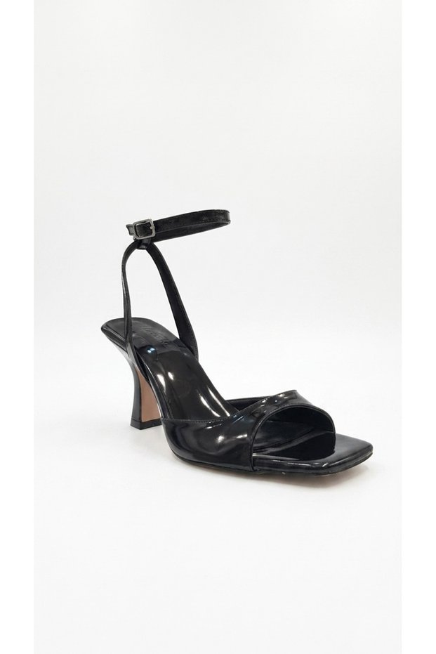 Black Patent Leather Women's Heeled Shoes 036.1510