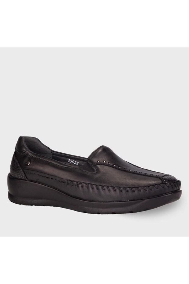 55022 Lına Black Women's Genuine Leather Shoes