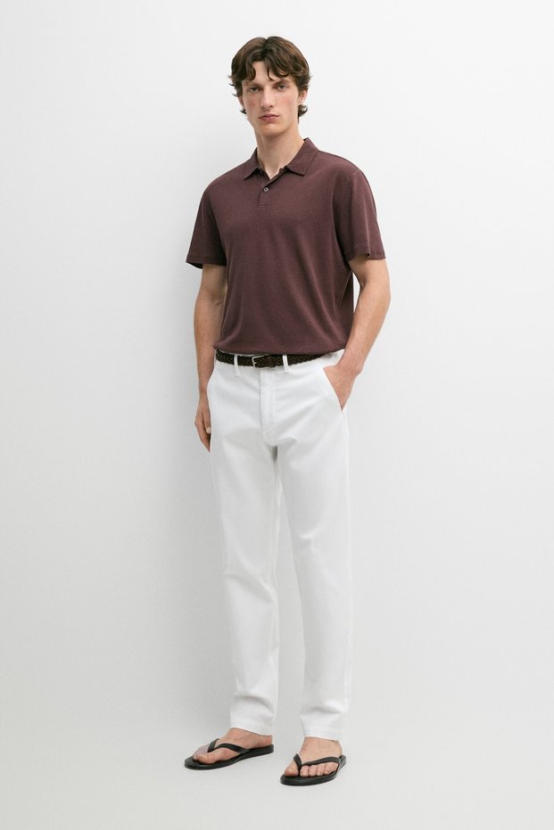 Pamuklu slim fit pantolon