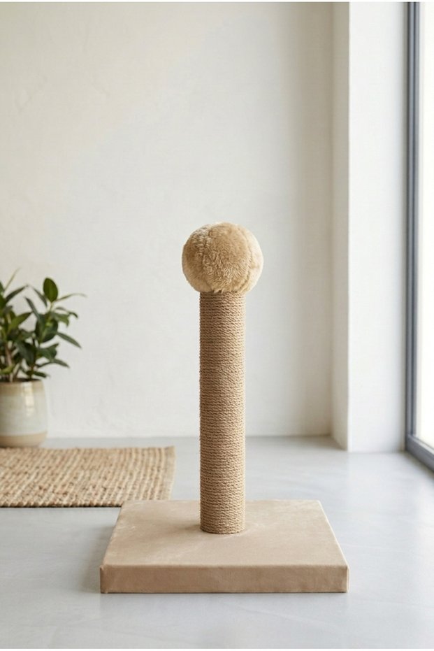Cat Scratching Board 40 cm Vertical Scratching Post with Jute Rope 30X30 cm