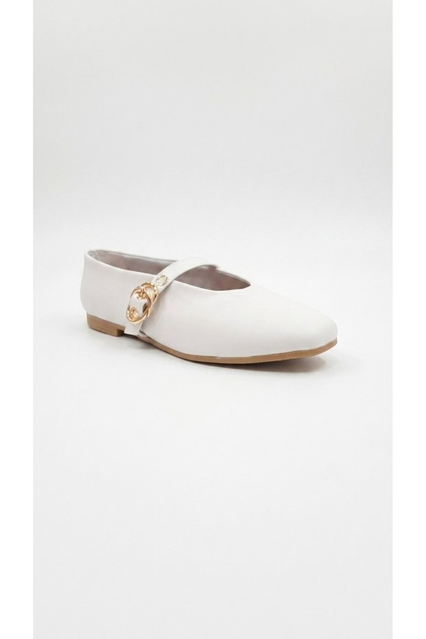 White Women's Ballerinas 097.07.Y-3862
