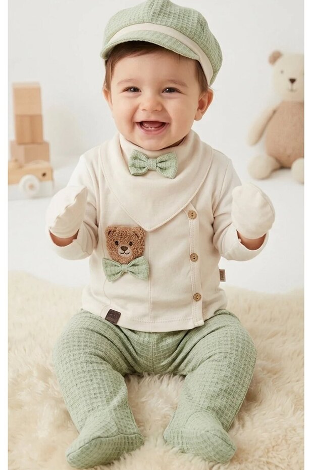 Men's Baby 0-3 Months Baby Girl's Embroidered 5-Piece Hospital Discharge Set
