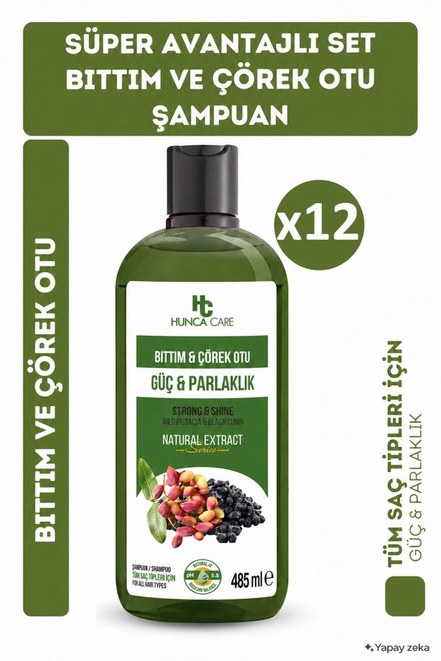 Bıttım & Black Cumin Shampoo 485ml 12-Pack