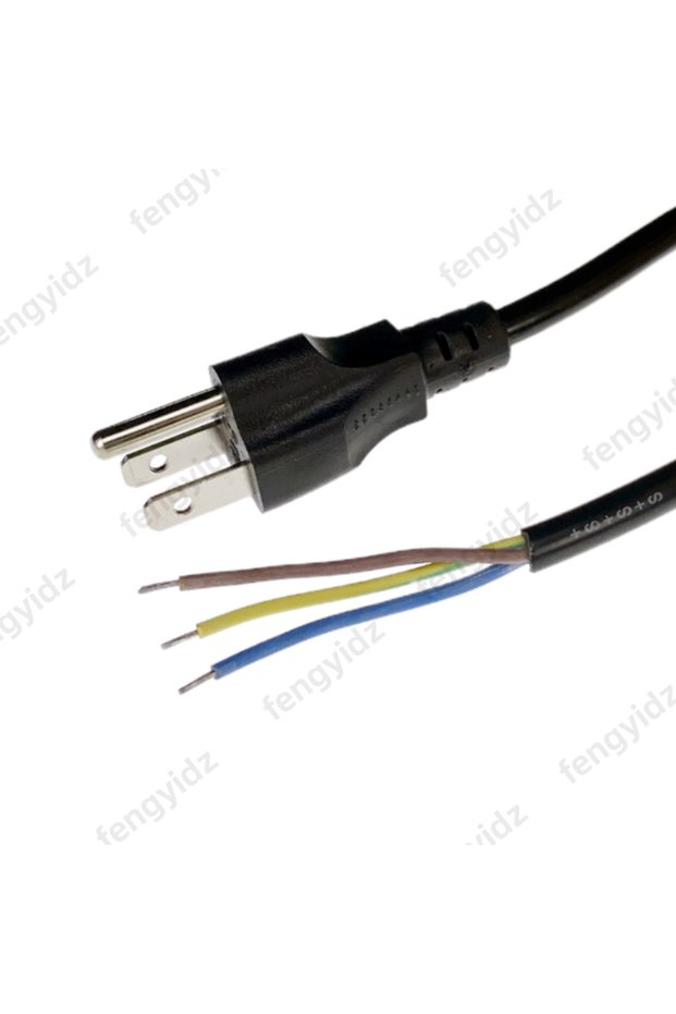 dark blue 3 Prong US USA Power Extension Cable Dishwasher Power Cord 1.5m For Air Conditioner Electr