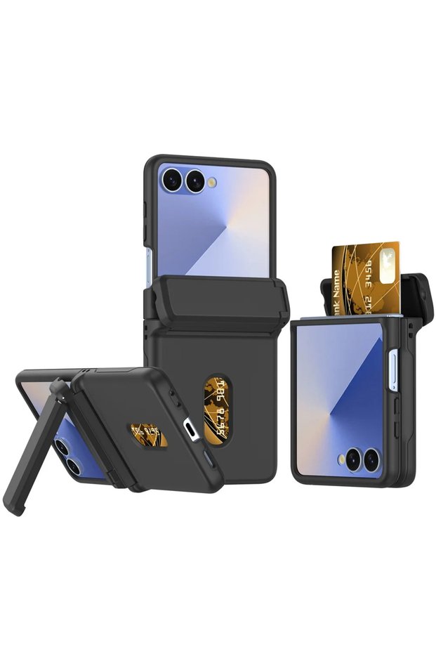 Galaxy Z Flip7 Black Hard Cover For Samsung Galaxy Z Flip 7 fe 6 5 Flip7 Flip6 Flip5 5G Phone Case w
