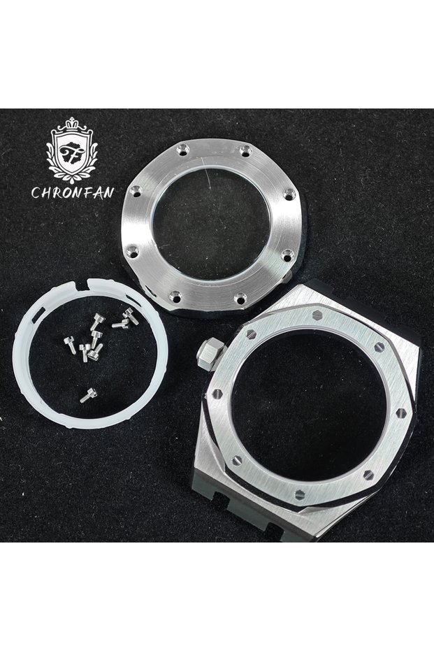 C01-case For AP Watch Parts 41mm NH34 NH35 NH36 Movement Transparent Back Sapphire Crystal AP Watch