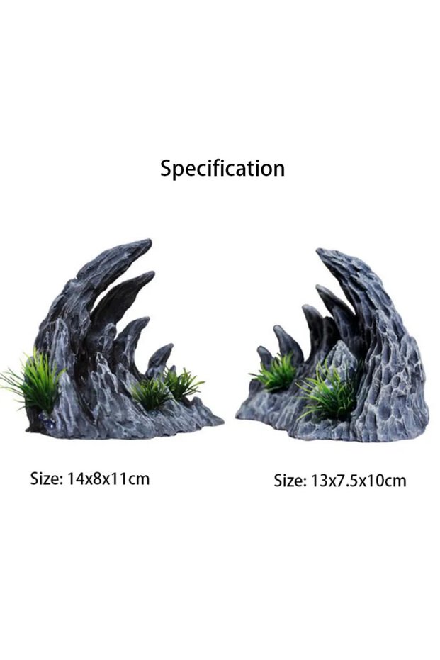Small Resin Aquarium Decoration Fish Tank Simulated Canyon Ornament Acuario Rocks for Aquarium Fish