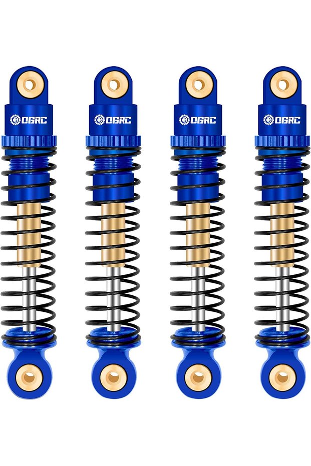 Blue OGRC Shocks Absorber Aluminum Front&Rear Shock Damper RC Shocks for Axial SCX24 C10 JLU Deadbol
