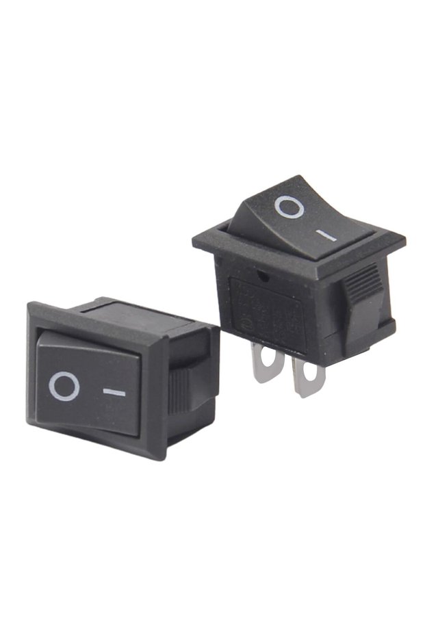 10PCS 10PCS 12V Rocker Switch On/Off 2 Pin 2 Position SPST Car Auto Boat Rocker Toggle Switch AC 6A/