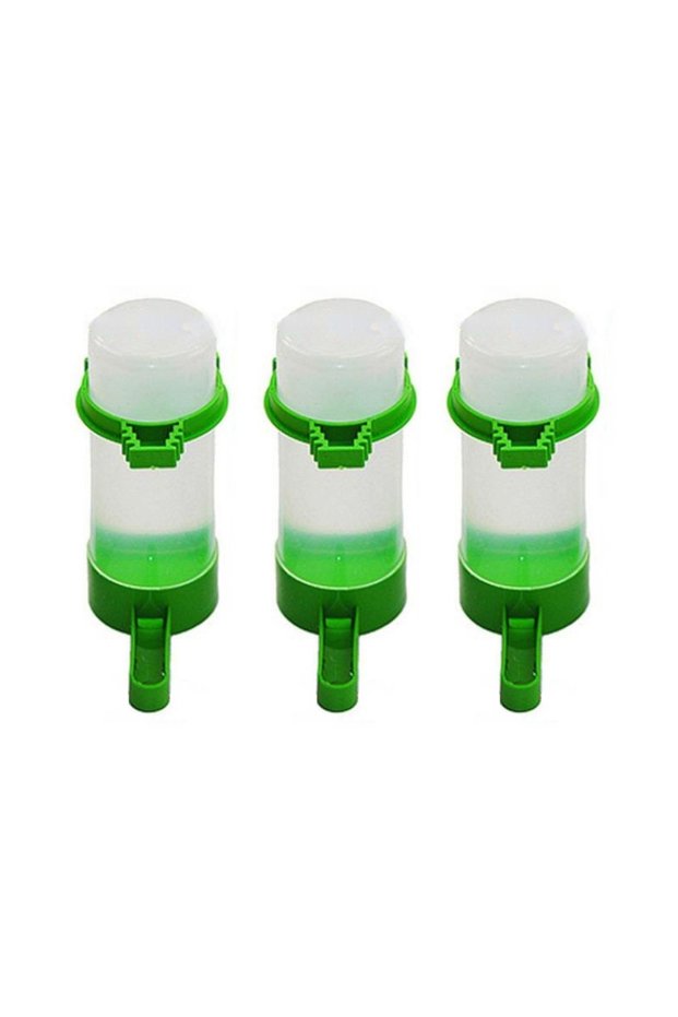 3Pcs Water Dispensers for Bird Cages Bird Cups Bottles Sparrows Parrots Budgies Cockatiels and Loveb