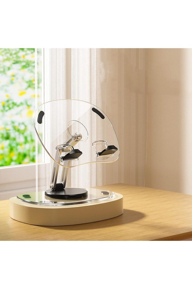black Multi Function Adjustable Lift Creative Mobile Phone Tablet Stand Aluminum Desktop Foldable La