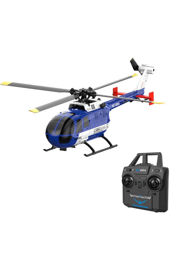 C186 MAX RTF RC ERA C186 MAX BO105 Optical Flow Positioning 4CH RC Helicopter for Adults Remote Con