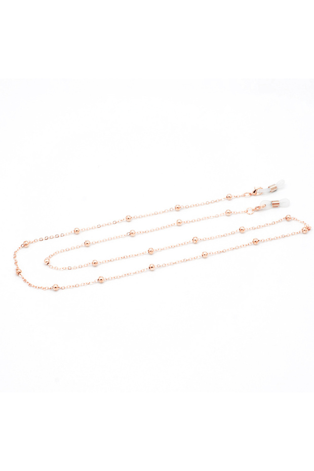 Rose Golden Fashion Metal Men women Eyeglass Chains Sunglasses Reading Beaded Glasses Chain Eyewears