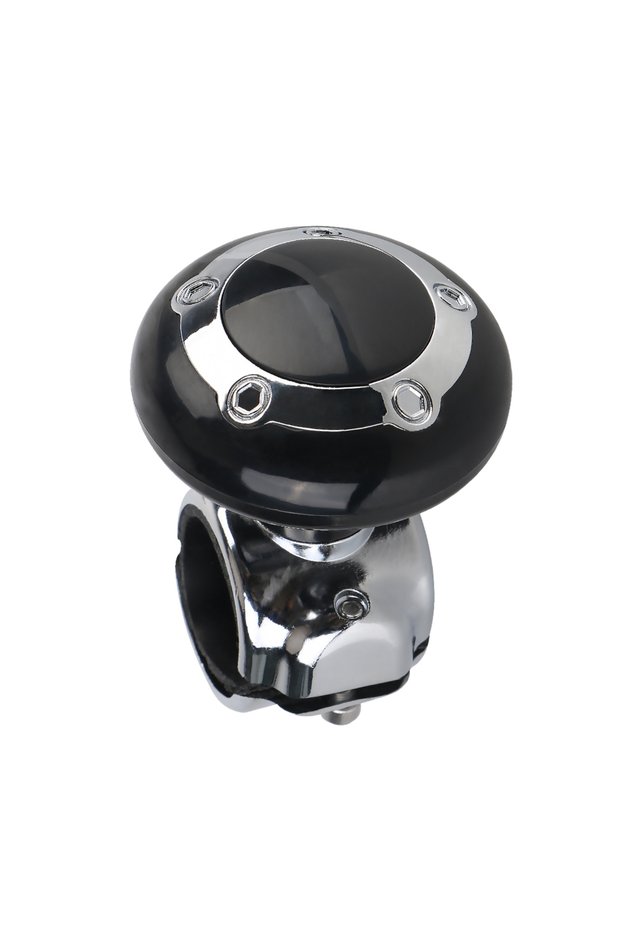 black Car Turning Steering Wheel Ball Handle with Steering Wheel Spinner Knob Universal Steering Whe