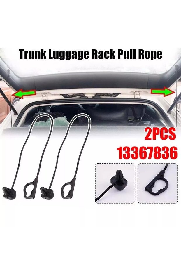 2xParcel Shelf String Cord Straps For Opel for Vauxhall Corsa D 5Door Hatchback 07-15 for Vauxhall C