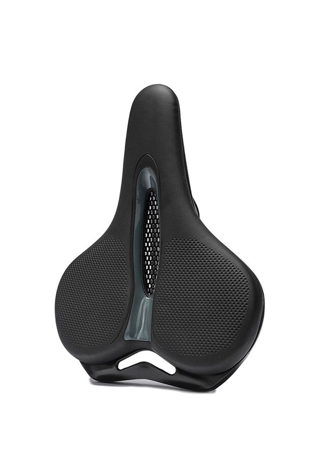 Black ThinkRider MTB Bike Saddle Breathable Big Butt Cushion Leather Surface Seat Mountain Bicycle S