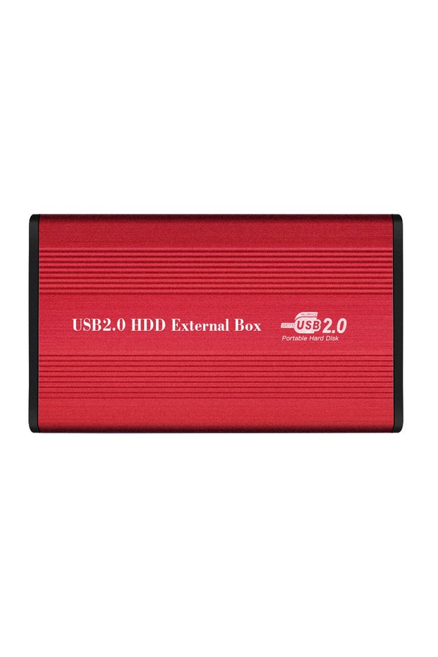 Red USB2.0 to IDE Hard Disk Case 2.5'' IDE HDD Enclosure Hard Disk Box Aluminum Alloy HDD Enclosure