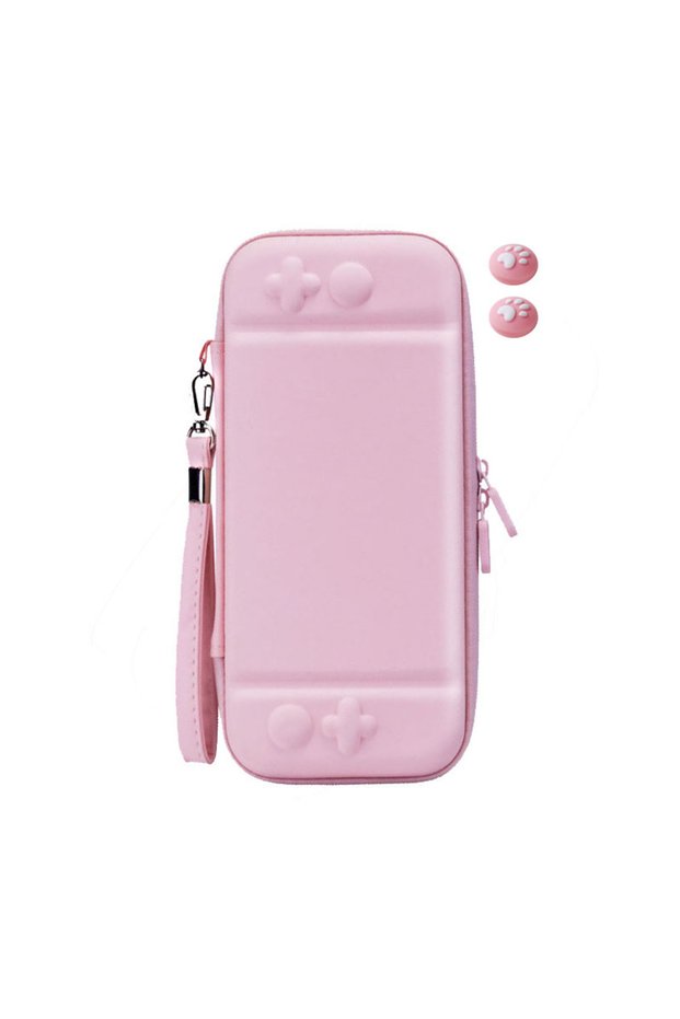 A 3 in 1 Portable Hard Carrying Bag Case for Switch Lite Console Game Accessories Storage with Cute